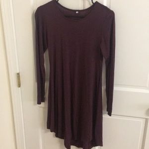 💜 purple long-sleeve dress